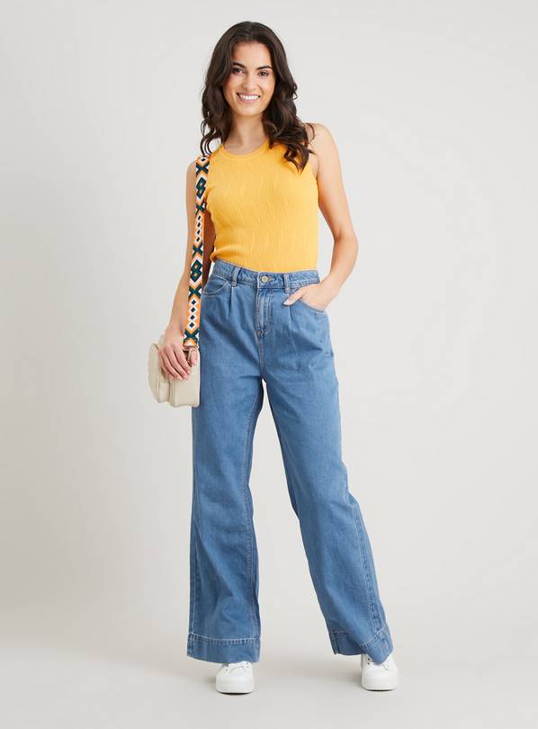 Wide leg best sale tencel jeans